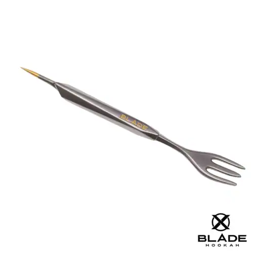 Tenedor para tabaco BLADE + perforadora – Multiherramienta Negro