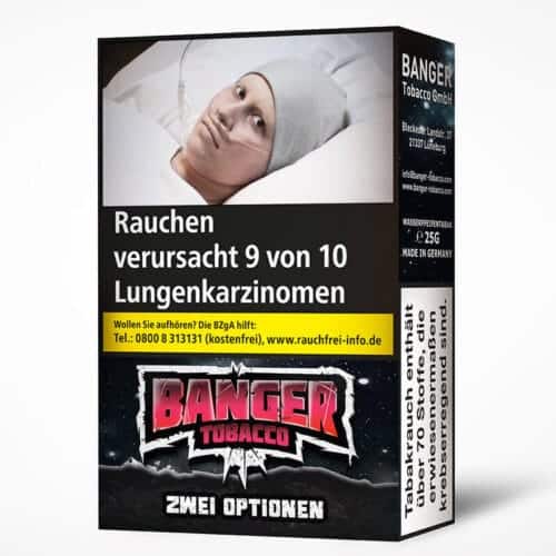 Banger Deux options – 25g de tabac à chicha