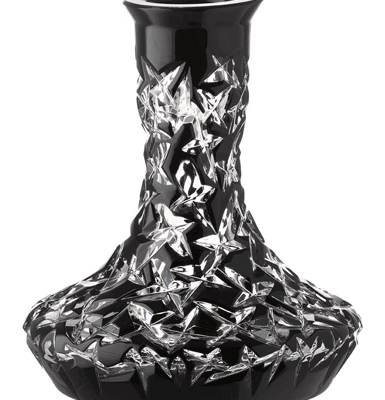 Caesar Crystal Bowl SMALL – Arc – Rock – Black Clear