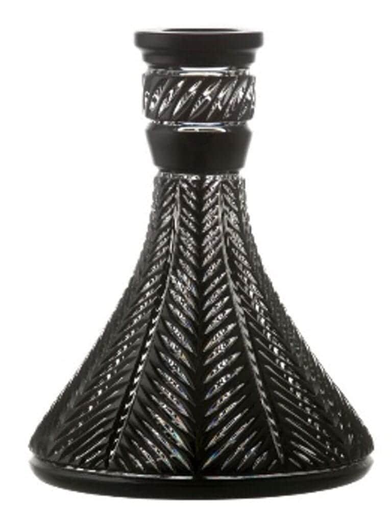Caesar Crystal Bowl – Cone – Abstract – Black