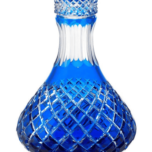Bol en cristal César – Goutte – Jeschken – Bleu