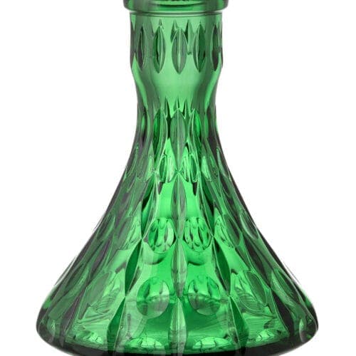 Cuenco de Cristal César – Cono – Perlas – Verde