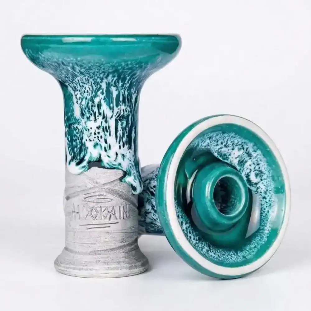 Hookain Lit Lip Cool Water Phunnel Shisha Head vista lateral
