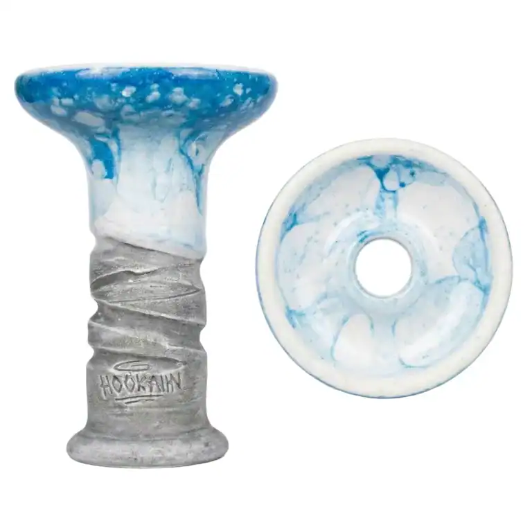 Hookain Lit Lip Sky Blue Phunnel Shisha Kopf Seitenansicht