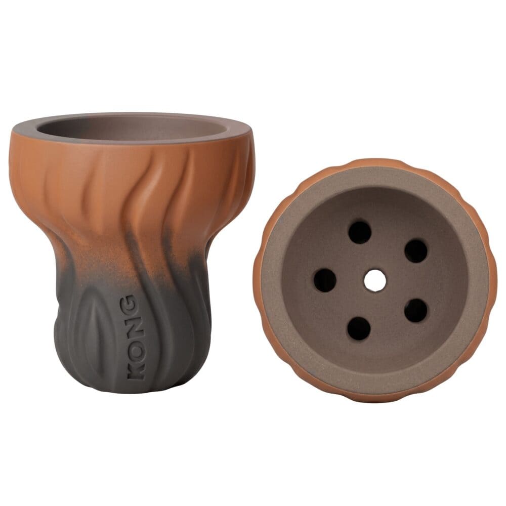 KONG Turkish Flash Brown Tabakkopf — Front- und Draufsicht