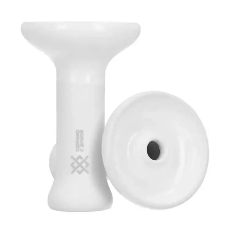 Weißer Phunnel M Shisha Kopf für optimale Rauchentwicklung und Geschmack. Hochwertiges Design, perfe.