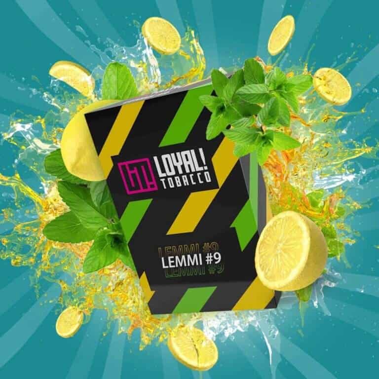 Loyal Tobacco Lemmi #9 25g mit Zitronen- und Minzgeschmack, erfrischend und aromatisch.