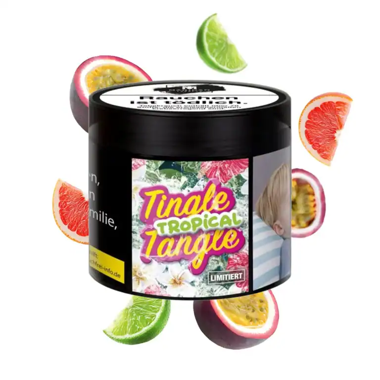 HOOKAHX, aromatic shisha tobacco with a tropical fruit mix.