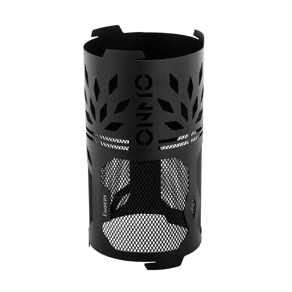 Funda de malla ONMO de alta calidad en color negro para shisha de carbón.