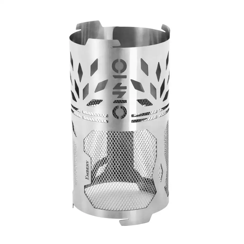 Hochwertiger silberner ONMO Mesh Cover für Shisha Kohle, langlebig und hitzebeständig.