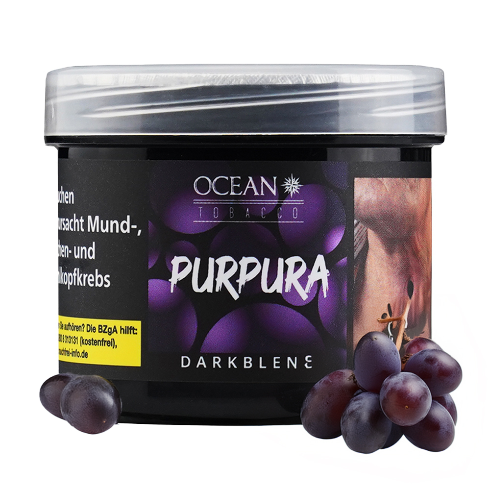 Ocean Hookah Tobacco Dark 25g - Purpura Dunkle Traube