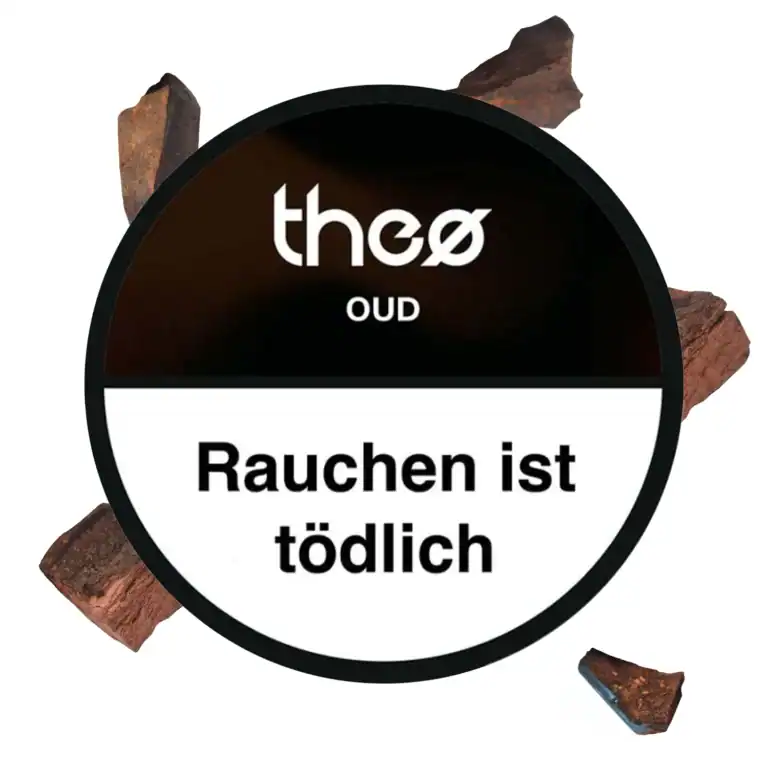 Theo Oud Shisha Tabak 200 g Dose – holziger Dark Blend aus Burley und Virginia