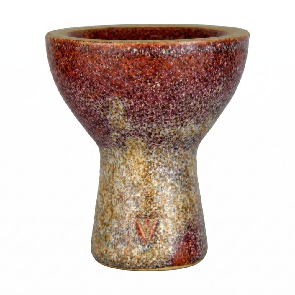 Rustikaler Keramik-Vase für Shisha-Tabak mit einzigartigem Design.
