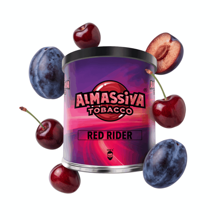 Al Massiva Red Rider 200g Shisha Tabak – Pflaume & Kirsche: Dose mit Pflaume und Kirsche