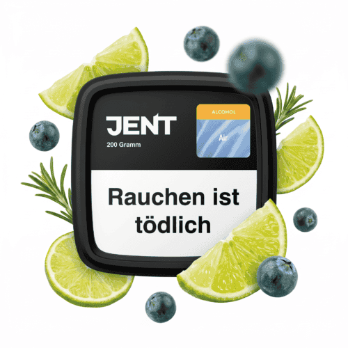 JENT 200g E-Liquid mit Zitronen-Limette Geschmack, nikotinfrei, für E-Zigaretten.
