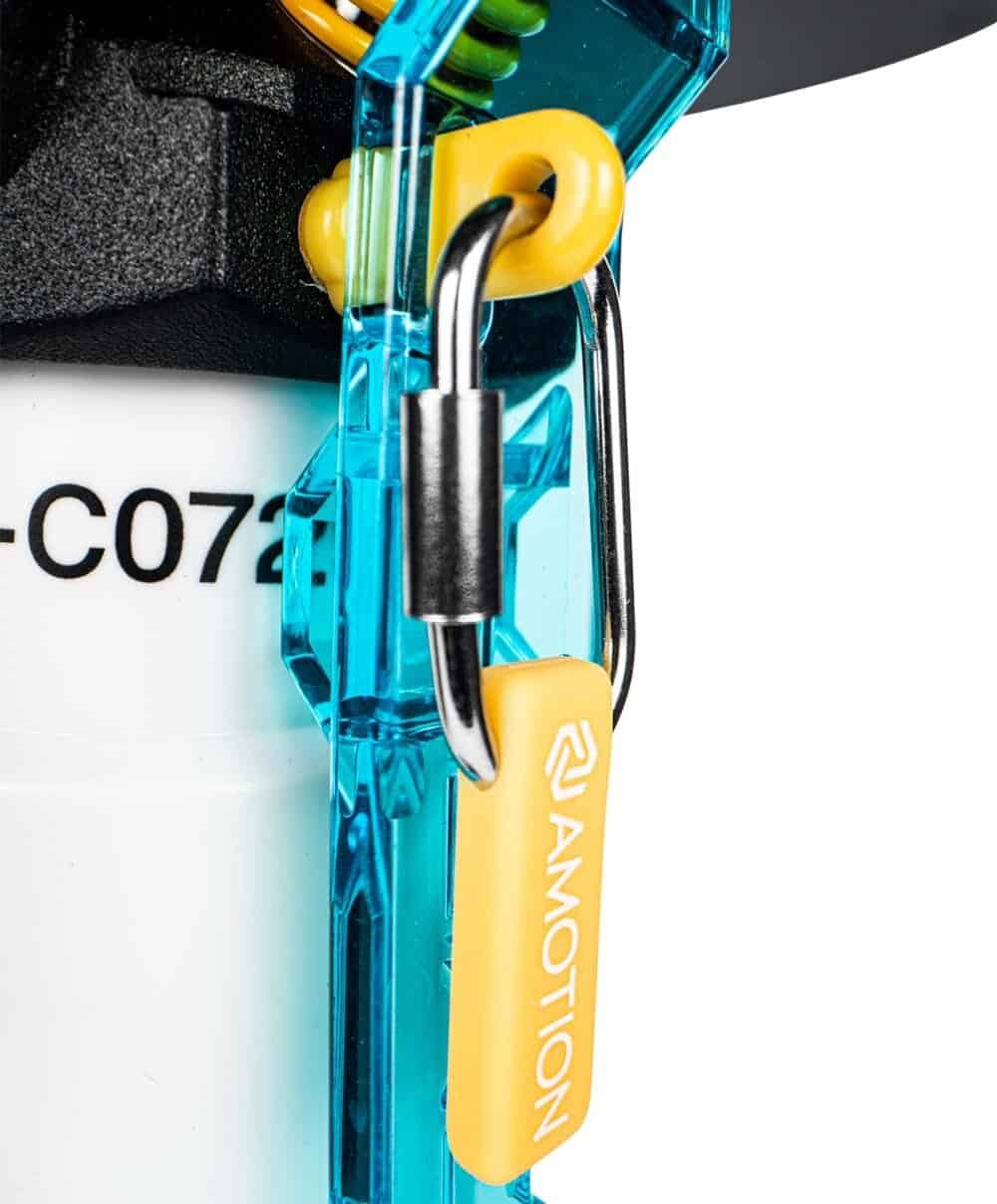 Amotion Flash Bang Arctic, shisha accessory in blue and yellow.
