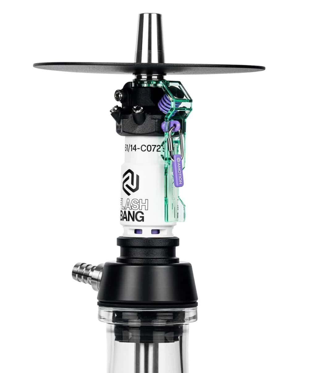 Amotion Flash Bang Shisha-Zubehör in Teal, kompakt und leistungsstark.