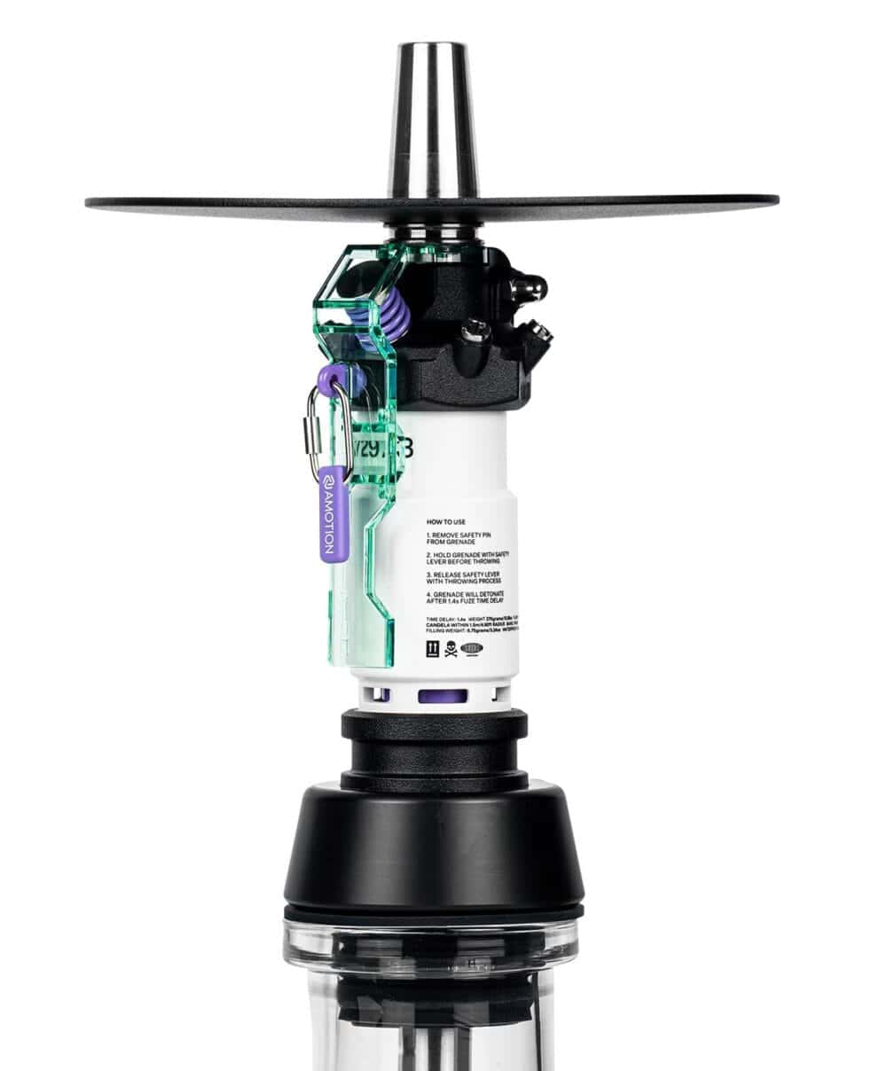 Amotion Flash Bang Shisha-Zubehör in Teal, innovatives Design.