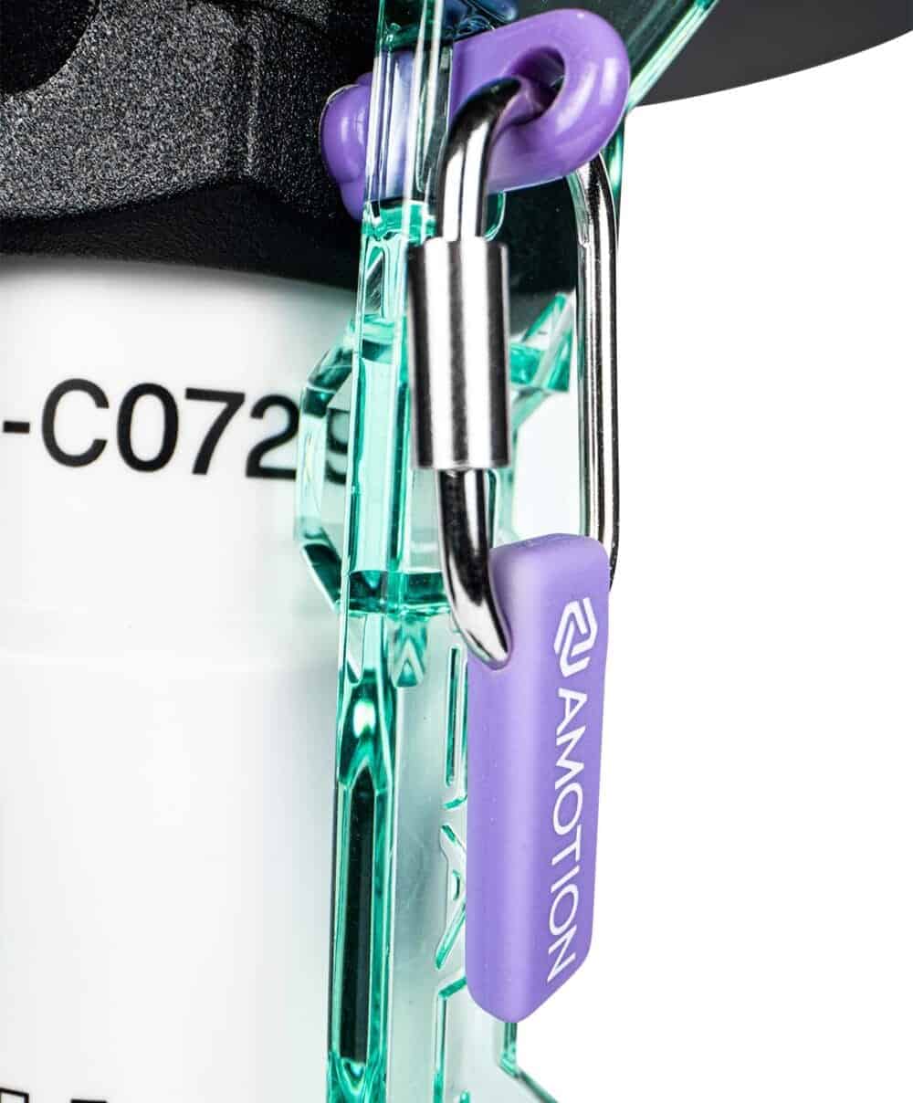 Amotion Flash Bang Shisha-Accessoire in Teal mit Karabiner.
