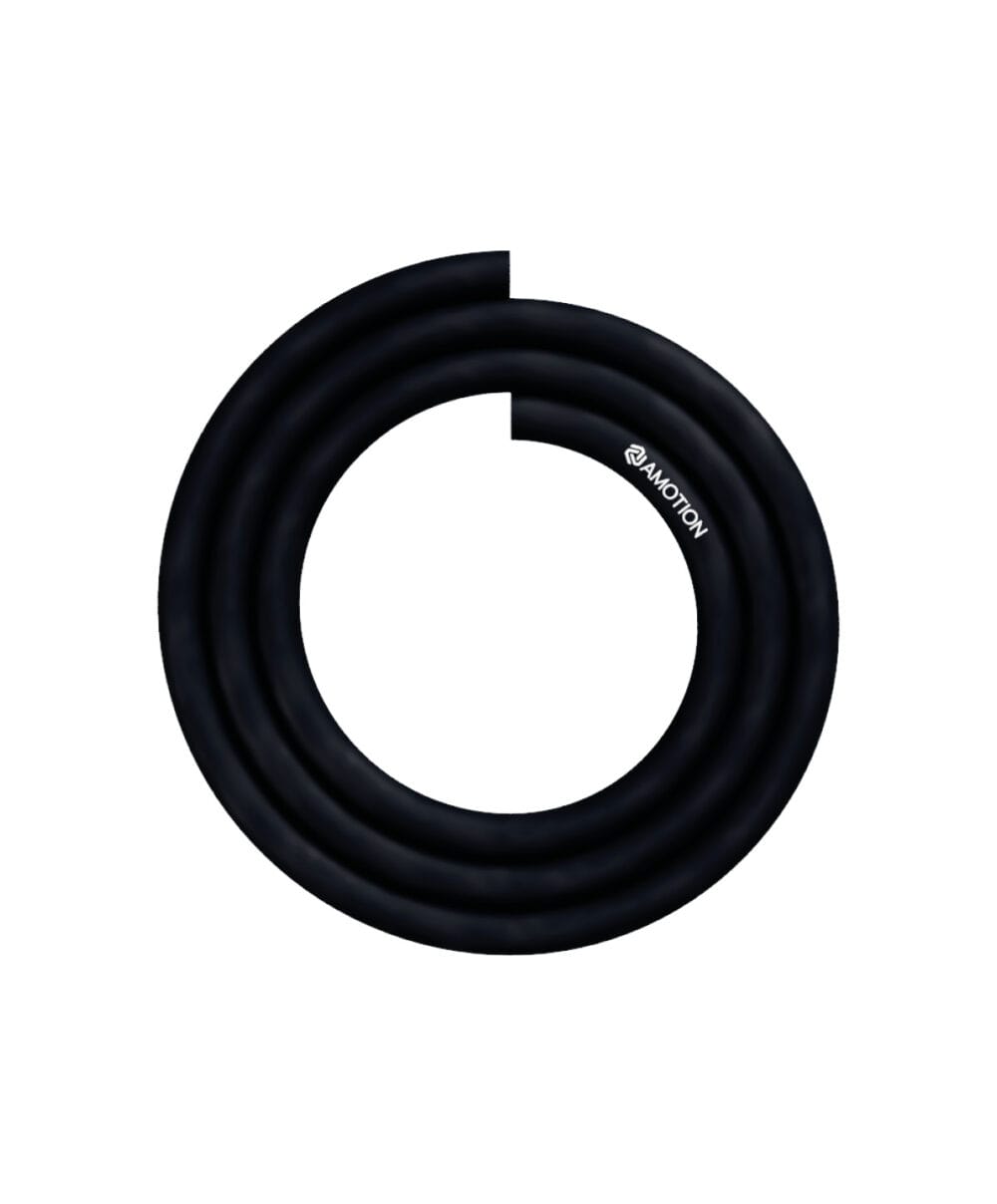 Schlauch für Shisha, flexible Silikonschlauch, schwarzes Design, langlebig und hitzebeständig.