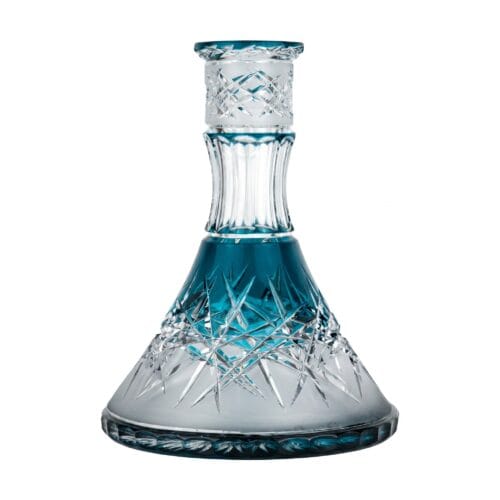 Bol en cristal César – Cône – Givre – Bleu