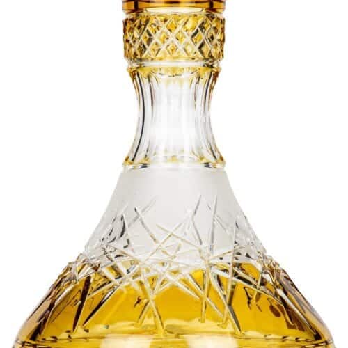 Bol en cristal César – Cône – Givre Up – Jaune