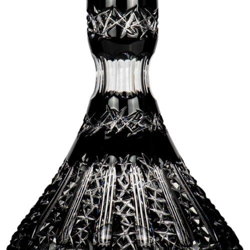 Cuenco de Cristal César – Cono – Vertical – Negro