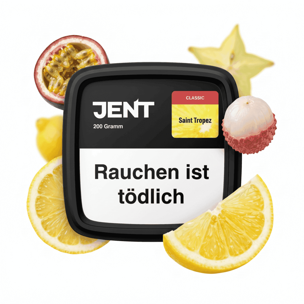 JENT Shisha Tabak Saint Tropez mit Früchten, 200g.
