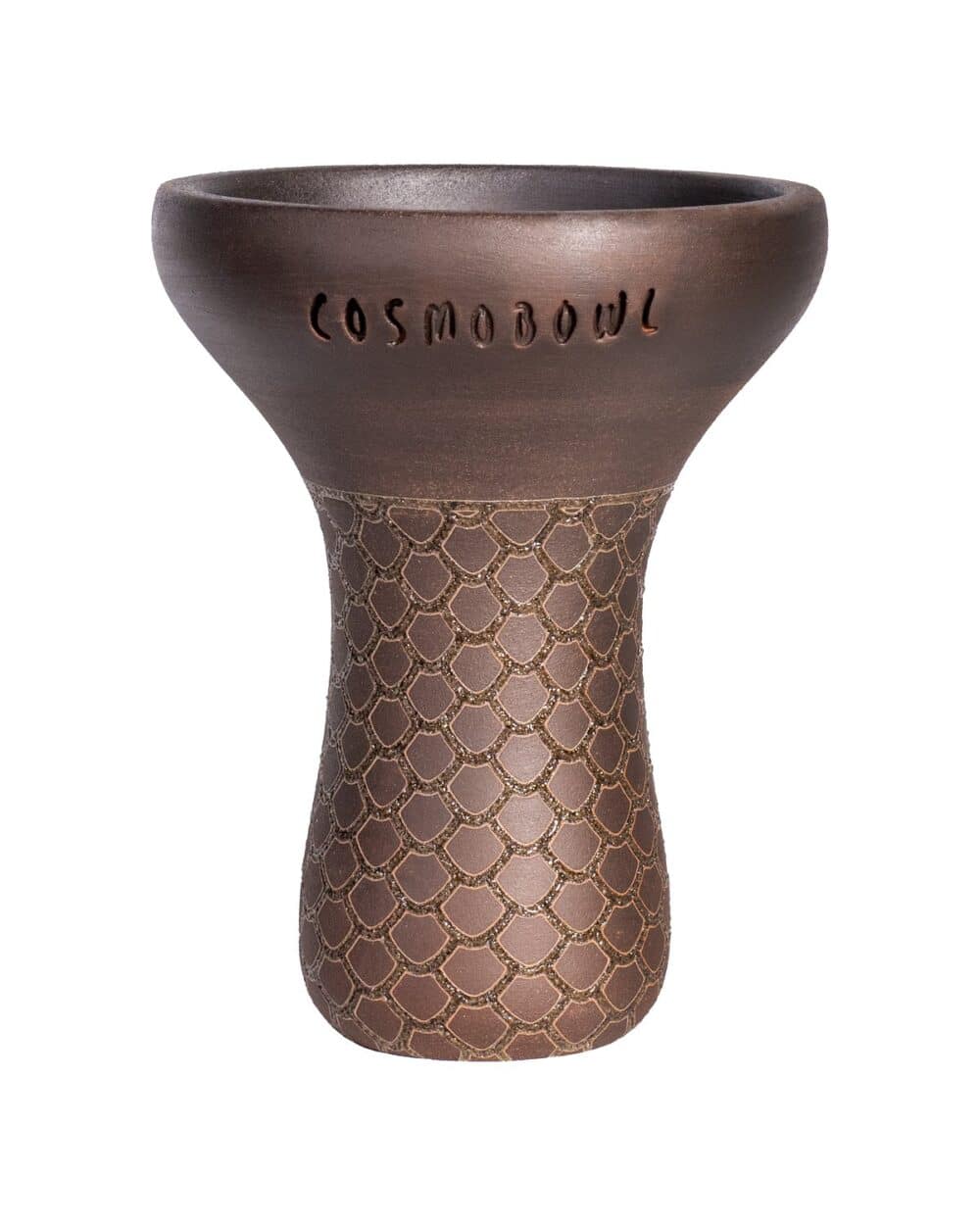 Cosmo Bowl Killer Uroboros Edition von vorn, Schuppenrelief am Korpus und COSMOBOWL-Schriftzug am Kragen