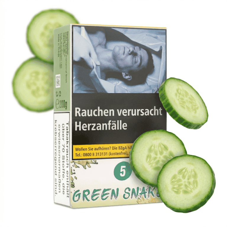 Aqua Mentha Green Snake 200g Shisha Tabak - Gurke