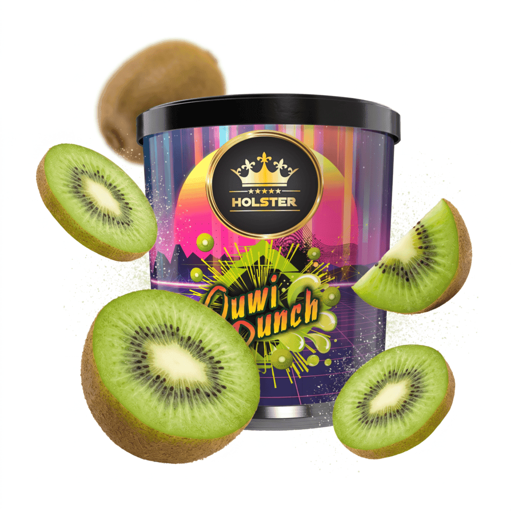 Fruchtige Kiwi- und Kiwi-Kiwi-Variationen für Shisha-Tabak, 100g.