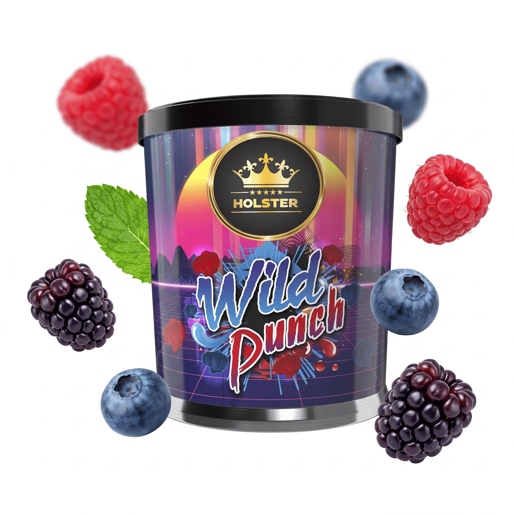 Fruchtiger Shisha Tabak mit Beerenmischung, 200g.