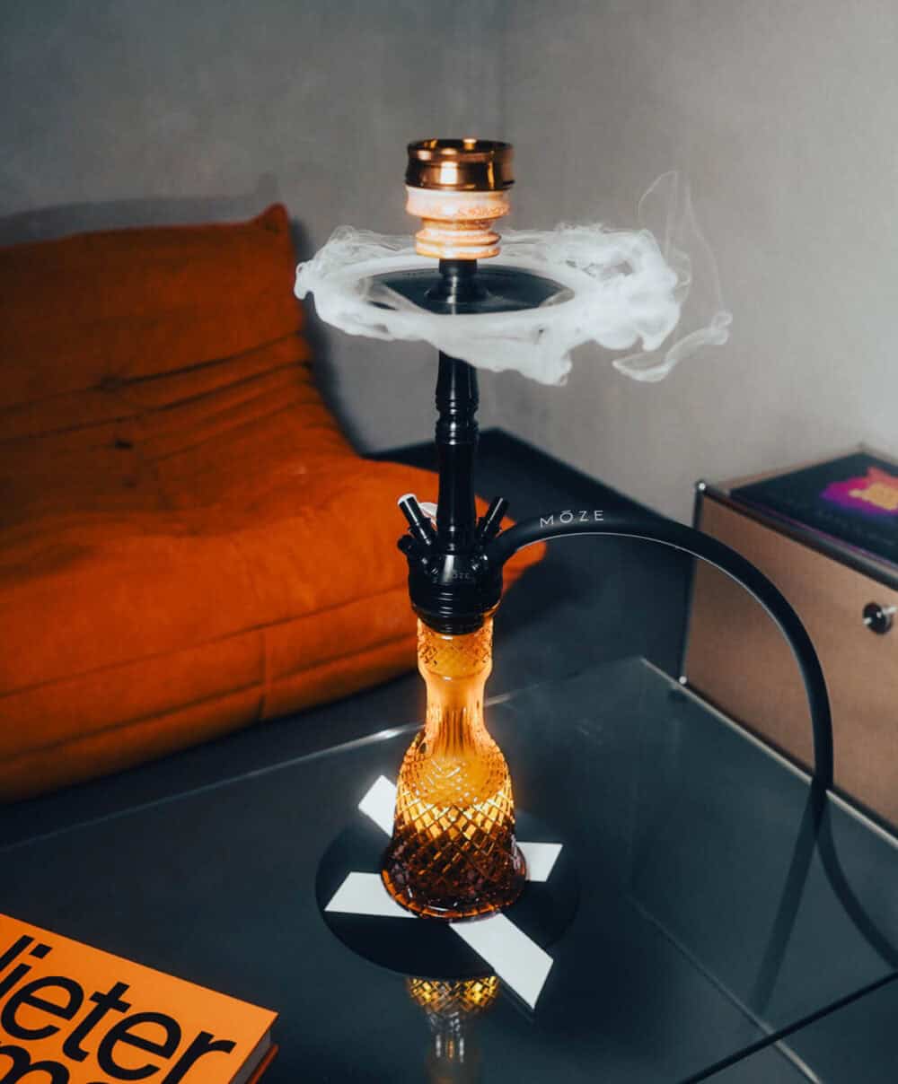 Moze Varity Lounge Silver – Clear Bowl – Wavy Mint Shisha – Bild 6 von 10