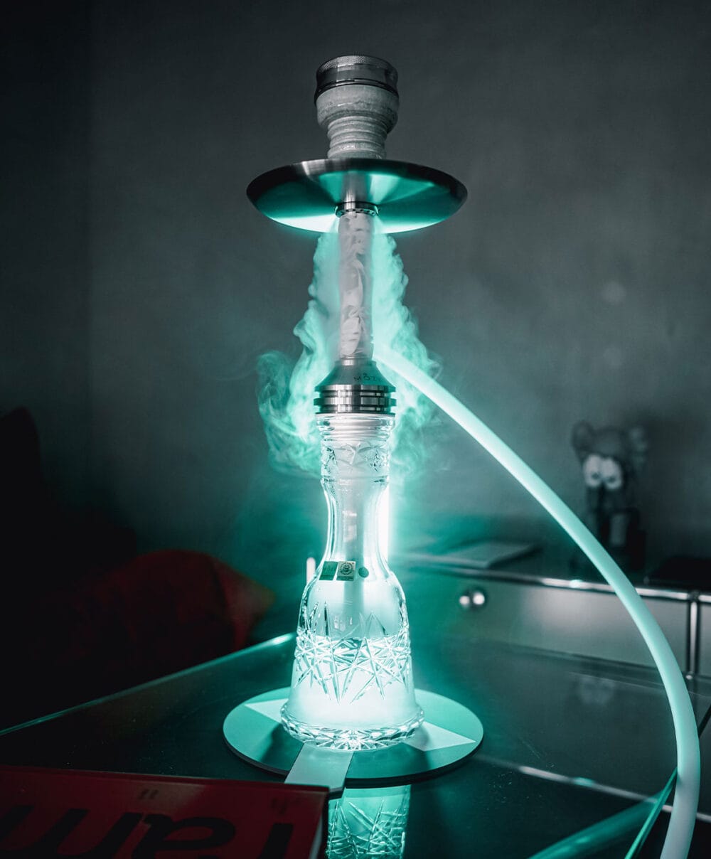 Moze Varity Lounge Silver – Clear Bowl – Wavy Mint Shisha – Bild 7 von 10