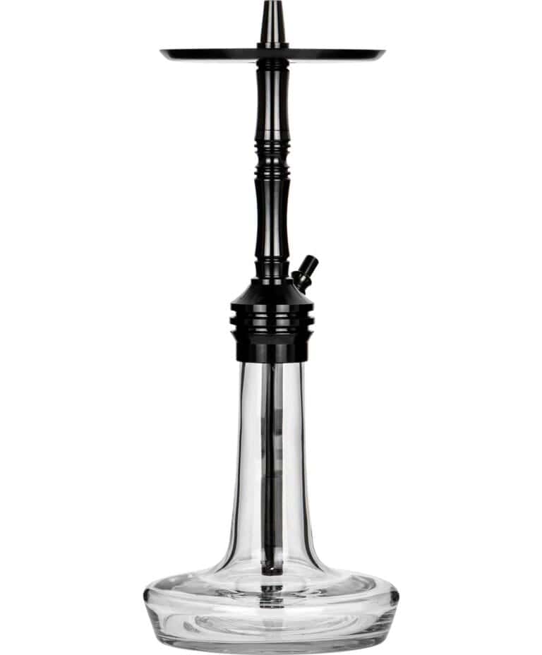 Moze Varity Lounge Black – Clear Bowl – Black Steel Shisha