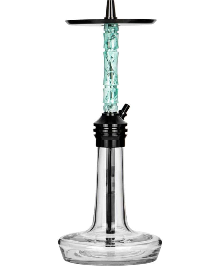 Moze Varity Lounge Black – Clear Bowl – Wavy Mint Shisha