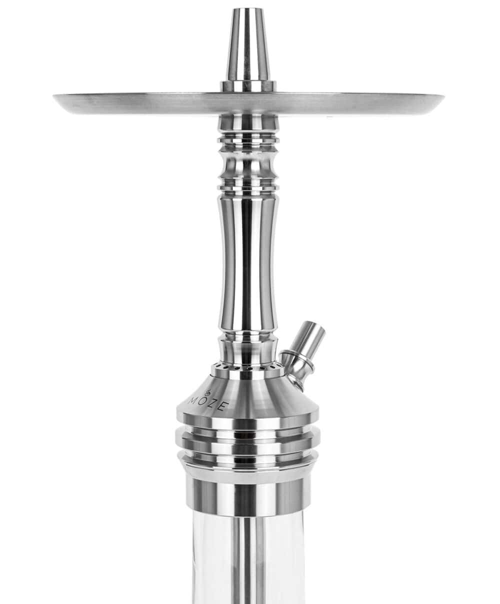 Moze Varity Lounge Silver – Clear Bowl – Silver Steel Shisha – imagen 3 de 11