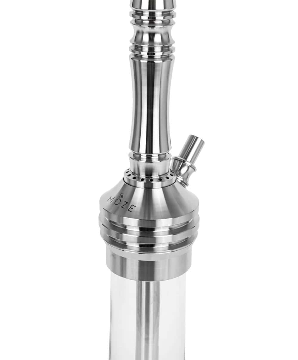 Moze Varity Lounge Silver – Clear Bowl – Wavy Mint Shisha – Bild 2 von 10