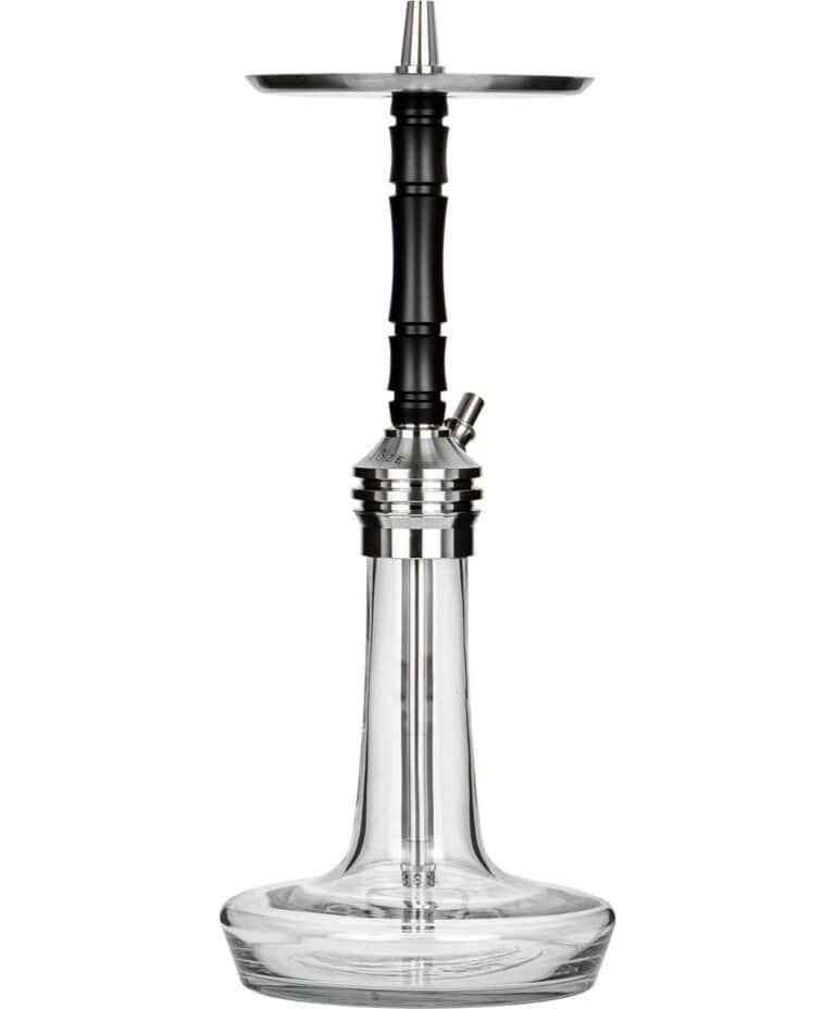 Moze Varity Lounge Silver – Clear Bowl – Original Black Shisha