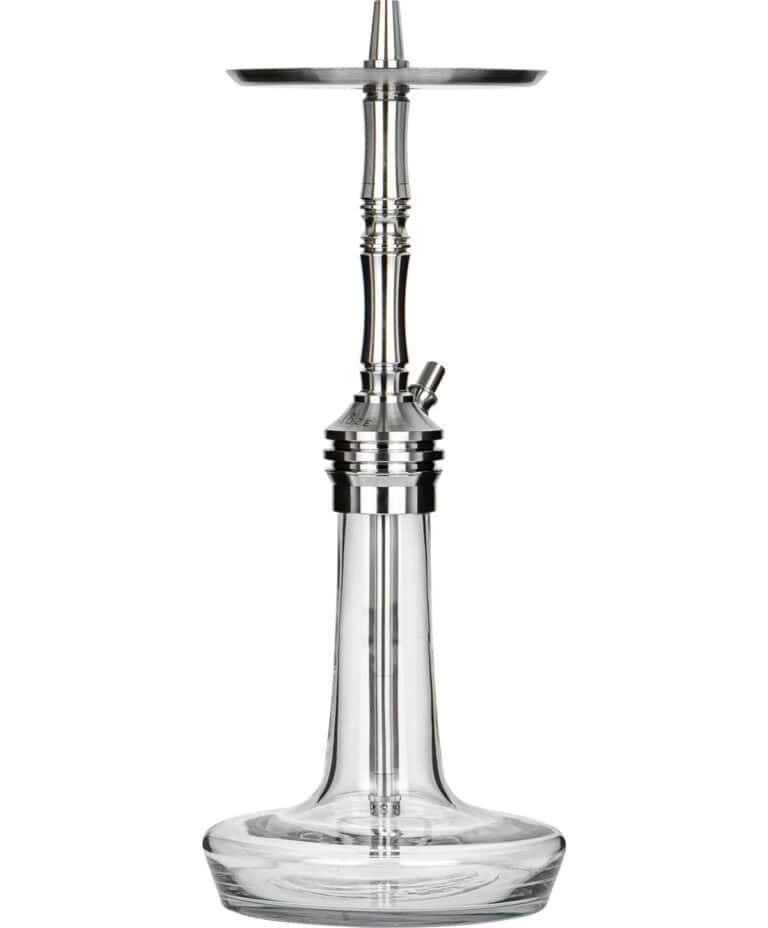 Moze Varity Lounge Silver – Clear Bowl – Silver Steel Shisha