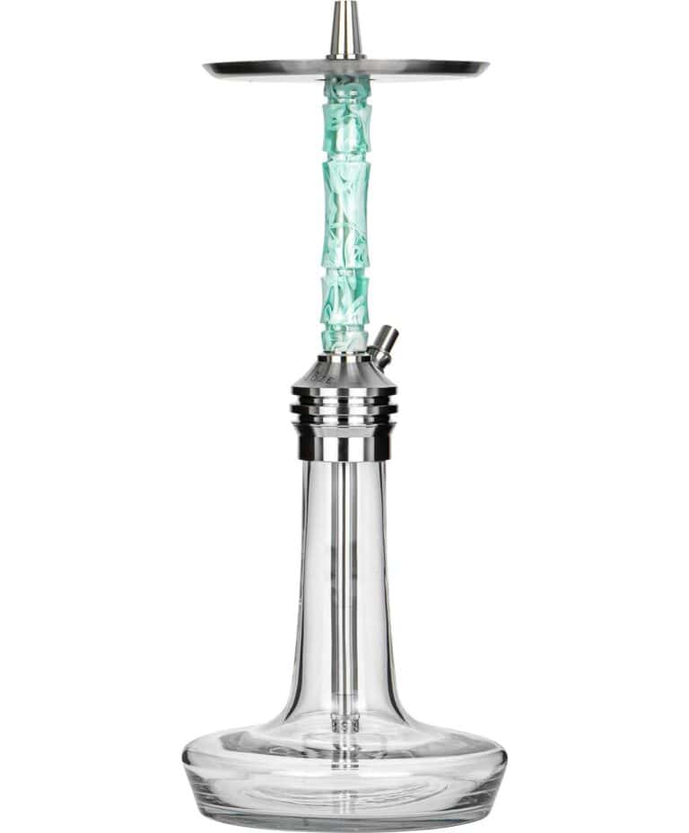 Moze Varity Lounge Silver – Clear Bowl – Wavy Mint Shisha