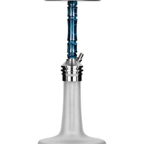 Moze Varity Lounge Silver – Frosted Bowl – Wavy Blue Shisha