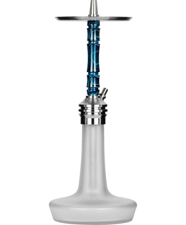 Moze Varity Lounge Silver – Frosted Bowl – Wavy Blue Shisha