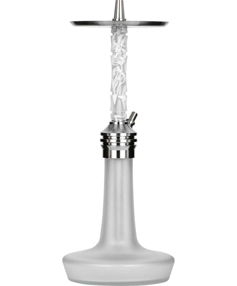 Moze Varity Lounge Silver – Frosted Bowl – Wavy Frosted Shisha