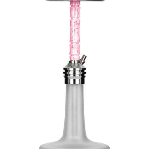 Moze Varity Lounge Silver – Frosted Bowl – Wavy Pink Shisha