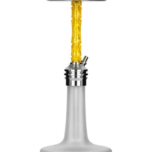 Moze Varity Lounge Silver – Frosted Bowl – Wavy Yellow Shisha