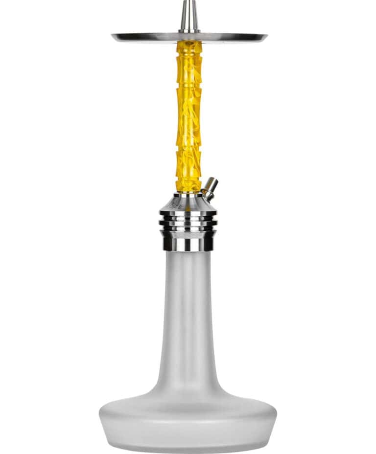Moze Varity Lounge Silver – Frosted Bowl – Wavy Yellow Shisha