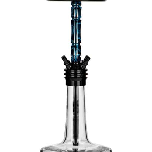 Moze Varity Squad Black – Clear Bowl – Wavy Blue Shisha