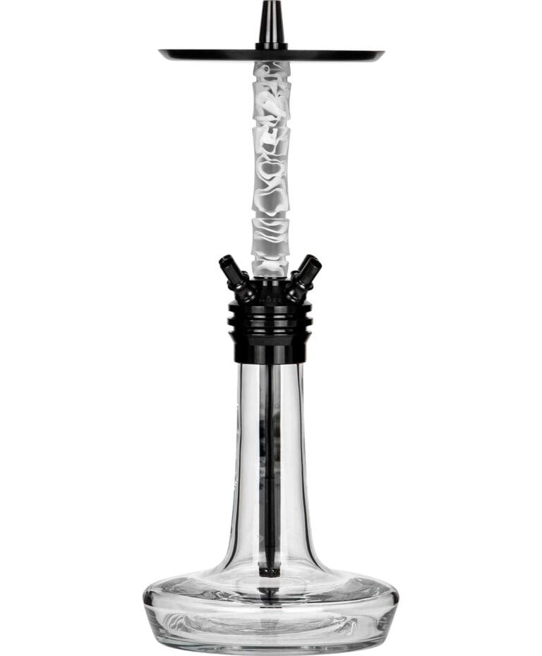Moze Varity Squad Black – Clear Bowl – Wavy Frosted Shisha