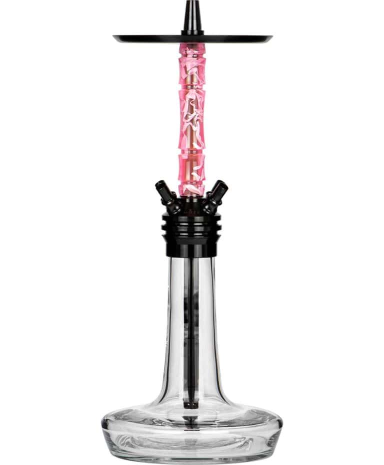 Moze Varity Squad Black – Clear Bowl – Wavy Pink Shisha